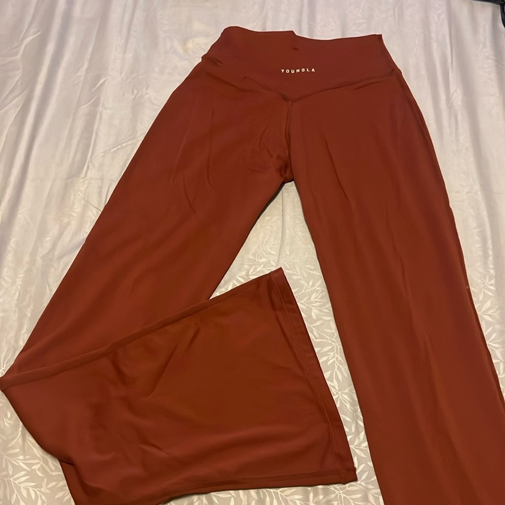 Youngla curve flare leggings color spicy